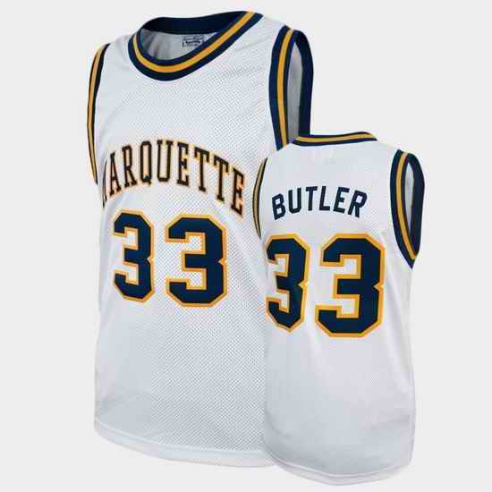 Men Marquette Golden Eagles Jimmy Butler Alumni White College Baketball Jersey